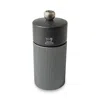 Peugeot Line Pepper Mill, Natural Aluminum 5 In Dark Beechwood With Dark Aluminum