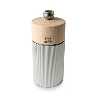 Peugeot Line Salt Mill, Natural Aluminum, 5 In Brown