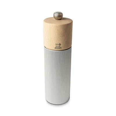 Peugeot Line Salt Mill, Natural Aluminum, 7 In Brown