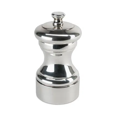 Peugeot Mignonnette Silver Plated Salt Mill, 4 In Green