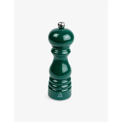 Peugeot Paris U'select Manual Wooden Pepper Mill 18cm In Green