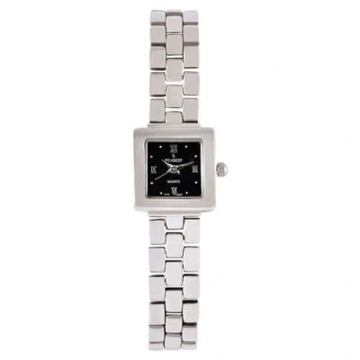 Peugeot Sleek Small Face Bracelet Watch- 20mm In Black