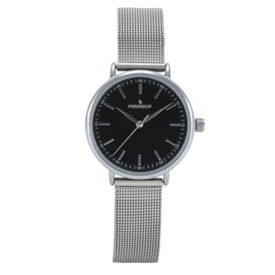 Peugeot Sleek Stainless Steel Mesh Watch- 30mm In Pattern