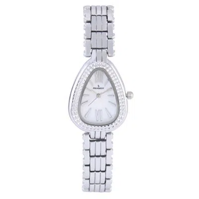 Peugeot Snakehead Bracelet Watch Pyramid Studded Bezel- 25mm In Silver