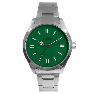 Peugeot Sport Stainless Steel Bracelet Watch- 36mm In Green