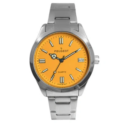 Peugeot Sport Stainless Steel Bracelet Watch- 36mm In Yellow