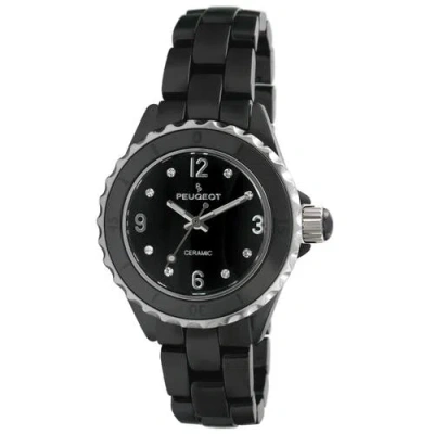 Peugeot Sports Bezel Black Ceramic Watch- 36mm