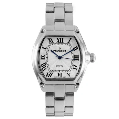 Peugeot Status Roman Numeral Barrel Bracelet Watch- 36x33mm In Metallic