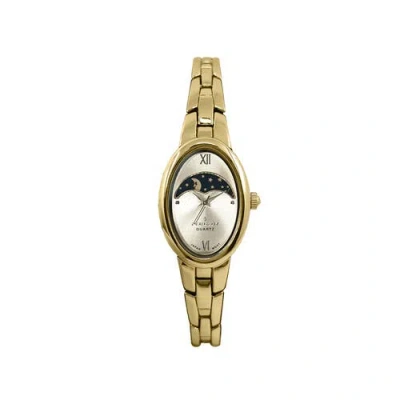 Peugeot Sun Moon Oval Link Bracelet Watch- 30x25mm In Gold
