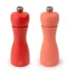 Peugeot Tahiti Duo 6 Inch Salt & Pepper Mill Set, Red Tones In Red