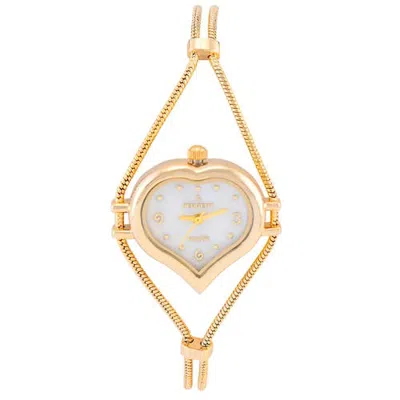Peugeot Valentine Heart Shape Wire Watch- 25mm In Gold