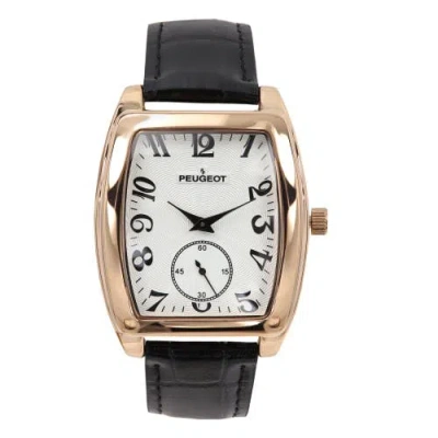 Peugeot Vintage Tonneau Remote Sweep Leather Watch- 50x38mm In Purple