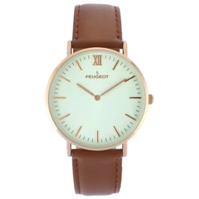 Peugeot Vintage Ultra Slim Minimalist Dial Watch In Multi
