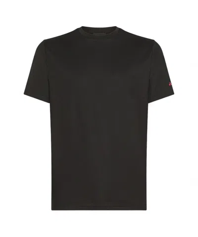 PEUTEREY PEUTEREY - STRETCH T-SHIRT IN COTTON AND SILK ZOLE 01 NER
