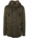 Peuterey Aiptek Nbe 03 Fur Jacket In Green
