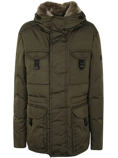Peuterey Aiptek Nbe 03 Fur Jacket In Green