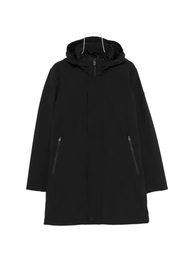Peuterey Albali Kpr Grs 03 Hooded Coat In Black