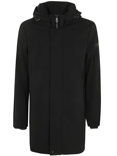 Peuterey Albali Nd 02 Technical Coat In Ner Nero