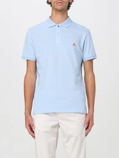 Peuterey Basic Cotton Polo Shirt In Blue