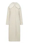 Peuterey Long Coat With Cashmere Goat Collar
