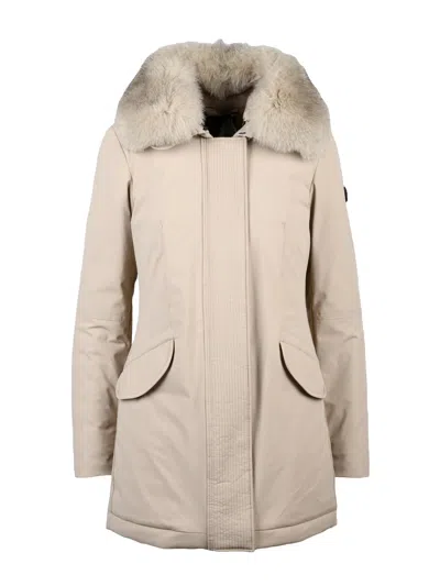 Peuterey Beige Polyamide Desmot Kl Parka In Neutral