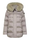 Peuterey Beige Takan Puffer Down Jacket In Light Grey