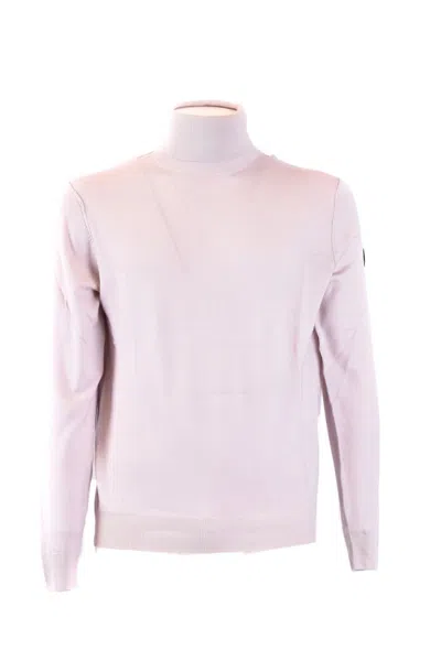 Peuterey Beige Wool Turtleneck Sweater In Pink