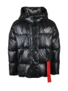 Peuterey Black Polyamide Kasha Down Jacket In Black
