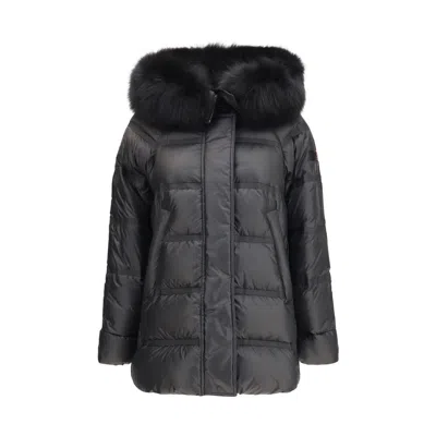 Peuterey Black Polyester Full-length Jacket