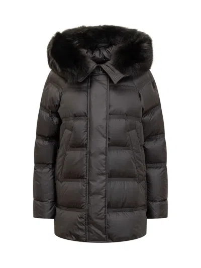 Peuterey Black Quilted Hood Jackets