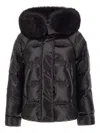 Peuterey Short Down Jacket In Black