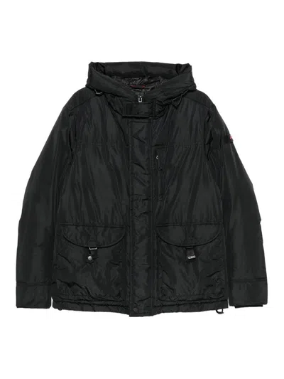 Peuterey Black Ronnie Technical Fabric Parka Jacket