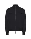 Peuterey Black Stretch Bomber Jacket In Black