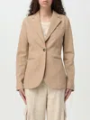 Peuterey Grimsey Blazer Je In Brown Milano Stitch In Beige