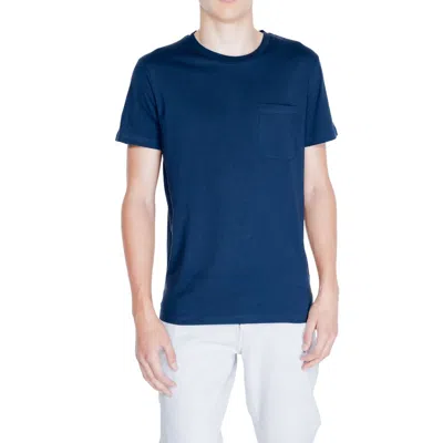 Peuterey Blue Cotton T-shirt