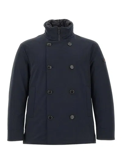 Peuterey Blue Double-breasted Militao Puffer Jacket