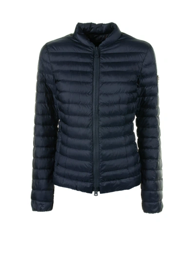 Peuterey Blue Quilted Down Jacket With Zip