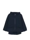 Peuterey Blue Solid Hood Jacket In Blue