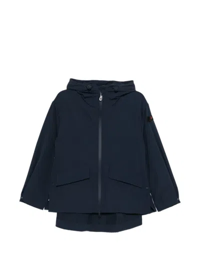 Peuterey Blue Solid Hood Jacket