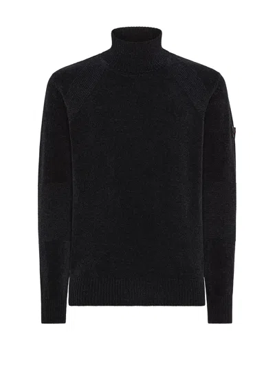 Peuterey Blue Turtleneck With Side Logo