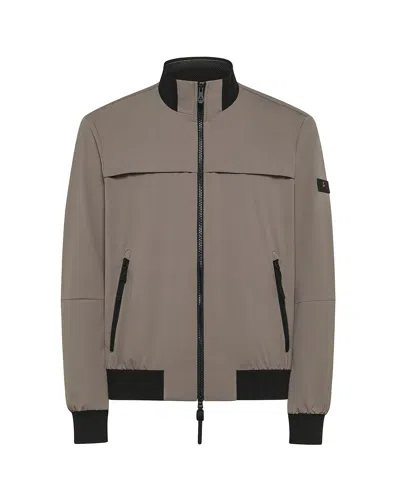 PEUTEREY GREY STRETCH BOMBER JACKET