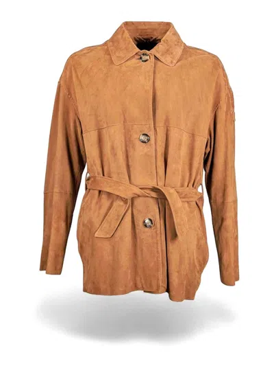 PEUTEREY BROWN JACKETS