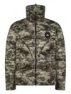 Peuterey Dark Green Puffer Jacket In Multi