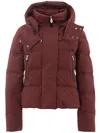 PEUTEREY BURGUNDY QUILTED JACKET