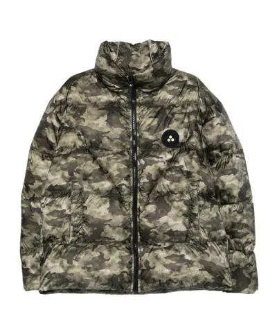 Peuterey Camouflage Cotton Jacket In Green