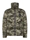 Peuterey Camouflage Green Down Jacket In Green