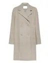 Peuterey Cappotto Checked Doppiopetto Sesamo In Multi