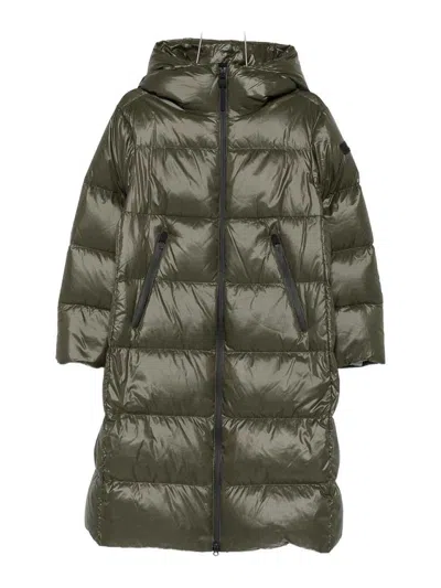 Peuterey Selectric Midi Down Jacket In Green
