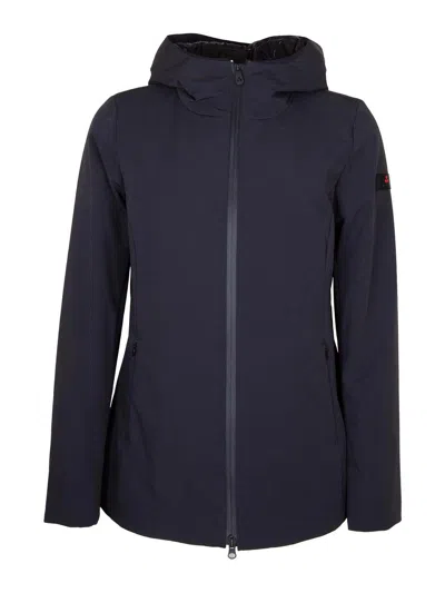 PEUTEREY FARQUAR JACKET IN BI-STRETCH NYLON IN BLACK