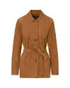 Peuterey Brown Solid Jacket In Brown